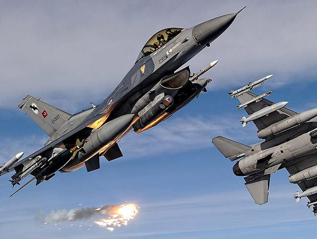 Irak'n kuzeyindeki Avain-Basyan blgesine dzenlenen hava harekatnda PKK'ya ait silah mevzisi imha edildi