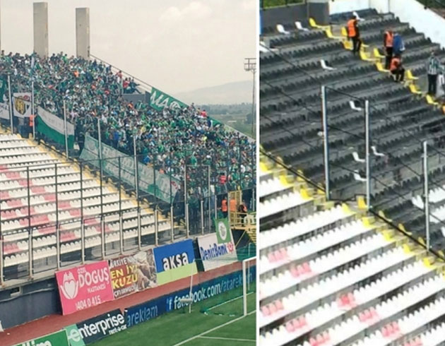 Bursasporlu taraftarlardan b�y�k tepki!