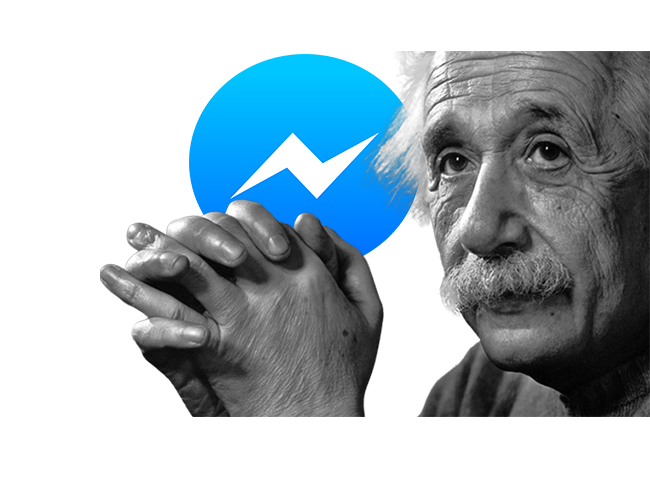Artk Einstein ile Facebook Messengerda sohbet etmek mmkn