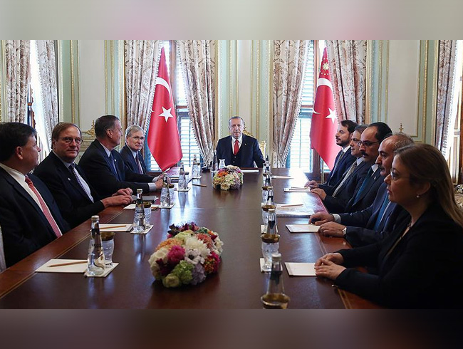 Cumhurbakan Erdoan, Atlantik Konseyi Ynetim Kurulu'nu kabul etti