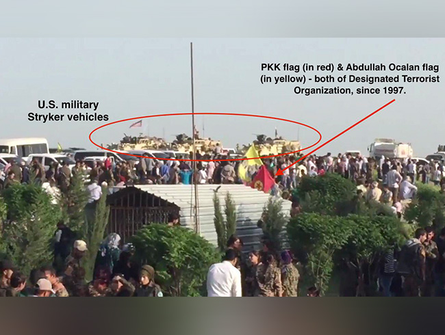 ABD askerleri ldrlen PKK'llarn cenazesine katld