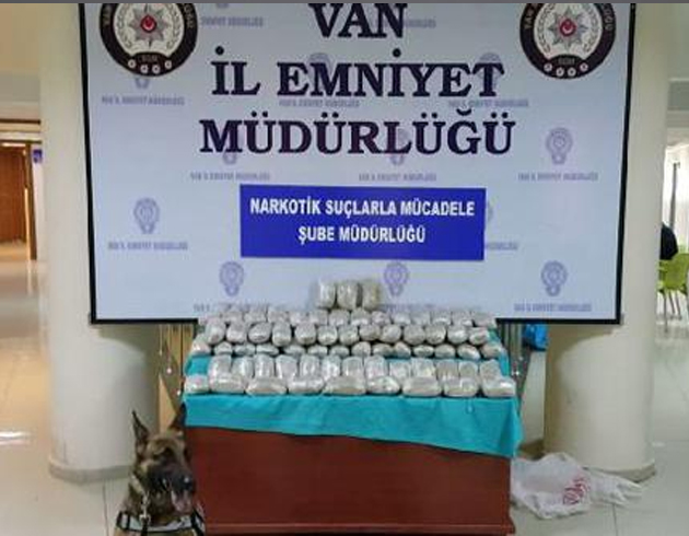 Van'da 40 kilo eroin ele ge�irildi