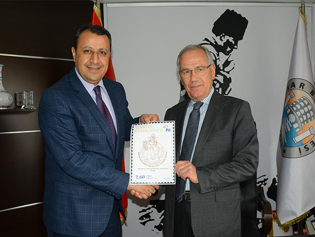 Dinar Belediyesi i�in pul yap�ld�