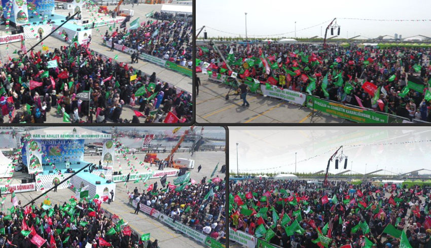 Yenikap� bug�n peygamber a�k�yla doldu