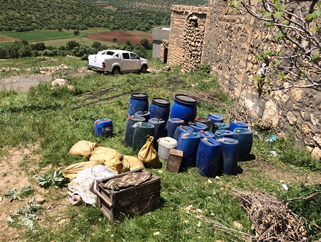 Mardin'de yarm ton patlayc ele geirildi