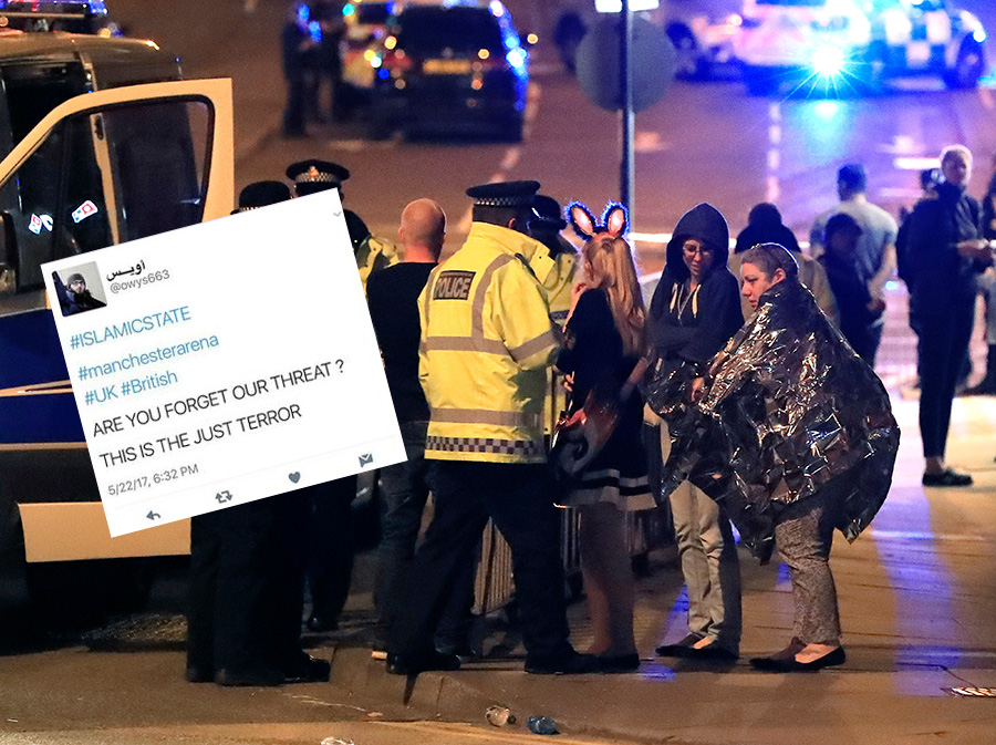 ngiltere'deki patlamann ardndan atlan tweet polisi alarma geirdi