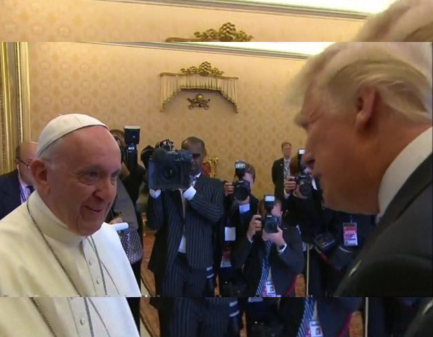 ABD Bakan Trump, talya'da Papa ile bir araya geldi