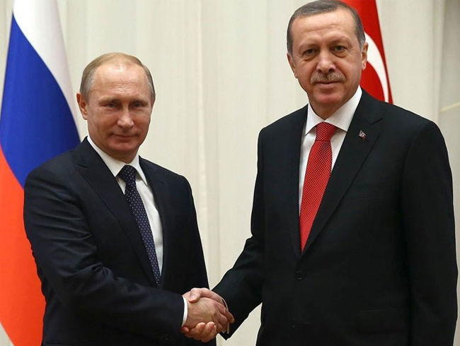 Cumhurbakan Erdoan, Putin'le grt
