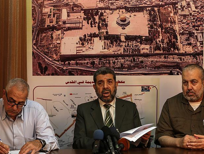 Hamas, �srail h�k�metinin yerle�im projesini �iddetle reddediyor