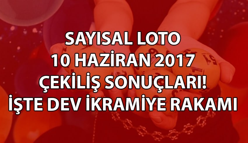 Saysal Loto 10 Haziran ekili sonular 