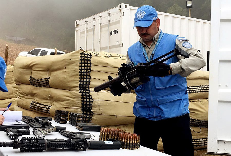 BM Kolombiya Misyonu, FARC'n silahlarnn yzde 60'nn alndn teyit etti