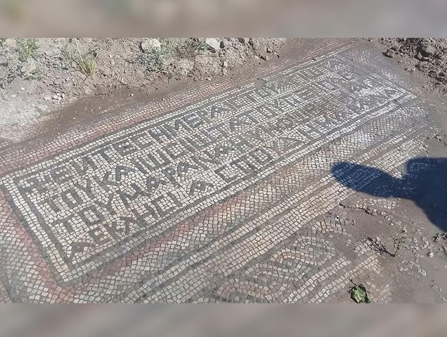 Adyaman'da bin 500 yllk mozaik bulundu