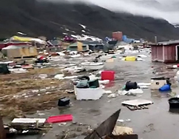 Grnlandda tsunami sonras arama faaliyetleri durduruldu