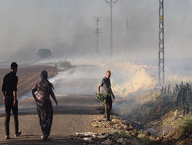 Ad�yaman�daki yang�n 12 k�y� sard�