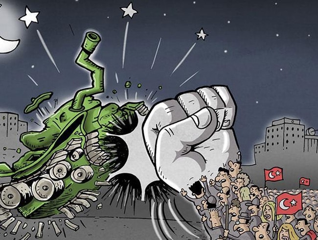 15 Temmuz karikat�r �d�lleri sahiplerini buldu