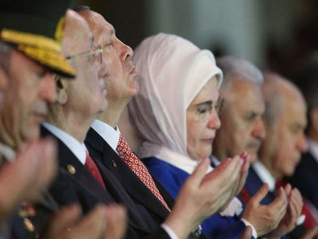 Cumhurbakan Erdoan Meclis'teki duaya byle elik etti