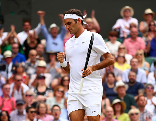 2017 Wimbledon tek erkeklerde zafer Roger Federer'in