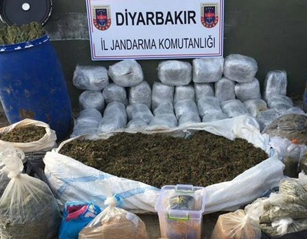 Diyarbakr'da narkoterr operasyonu dzenlendi