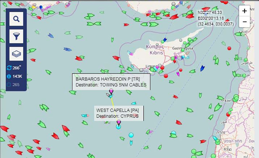 Barbaros Hayrettin Pa�a b�lgede yerini ald�