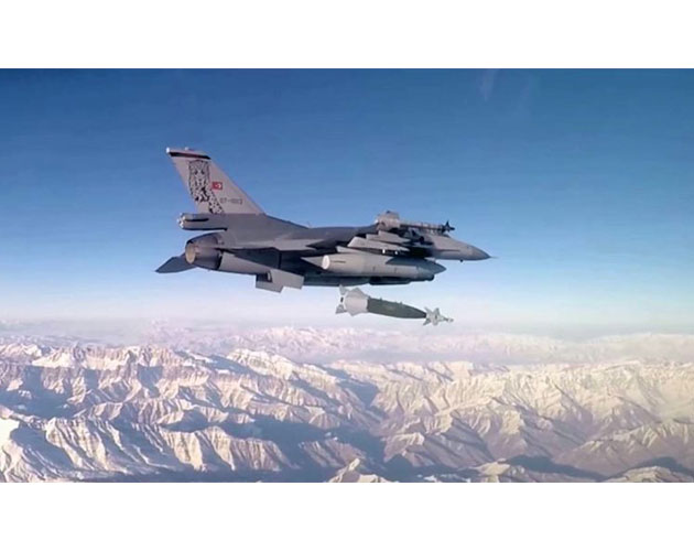 F-16lar terr hedeflerine bomba yadrd