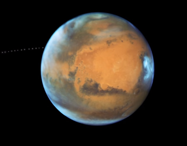 Hubble teleskobu Mars'n uydusu Phobos'u grntledi