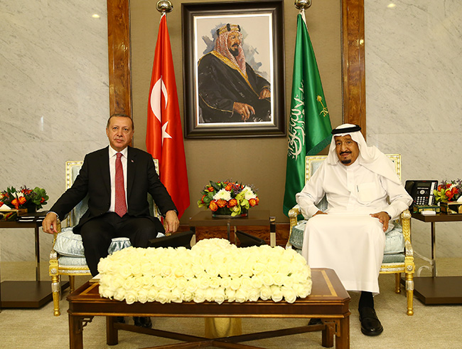 Cumhurbakan Erdoan Suudi Arabistan Veliaht Prensi Muhammed bin Selman' kabul etti