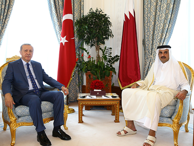 Cumhurbakan Erdoan Katar'dan ayrld