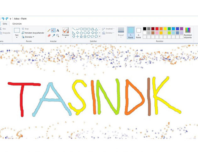 Paint'in fii ekilmedi yer deitiriyor