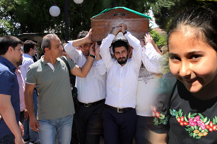 Gazeteci Ersin elik'in 7 yandaki kz topraa verildi