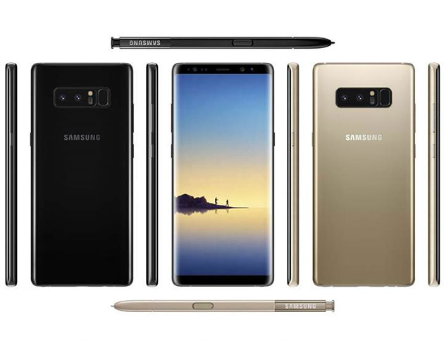 Samsung Galaxy Note 8'in resmi basn grseli yaynland 