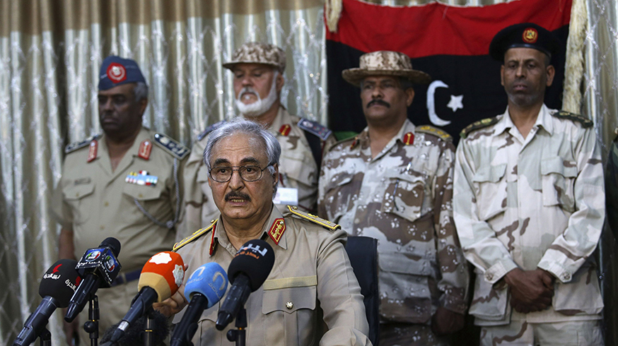 Halife Hafter Libya sular�na girecek �talyan gemilerin vurulmas� talimat�n� verdi