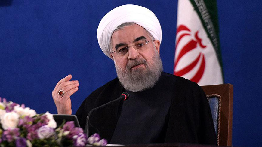Cumhurbakan Ruhani, dzenlenen trenle resmen greve balad