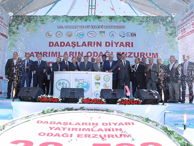 Erzurum'da 38 tesisin temeli atld 