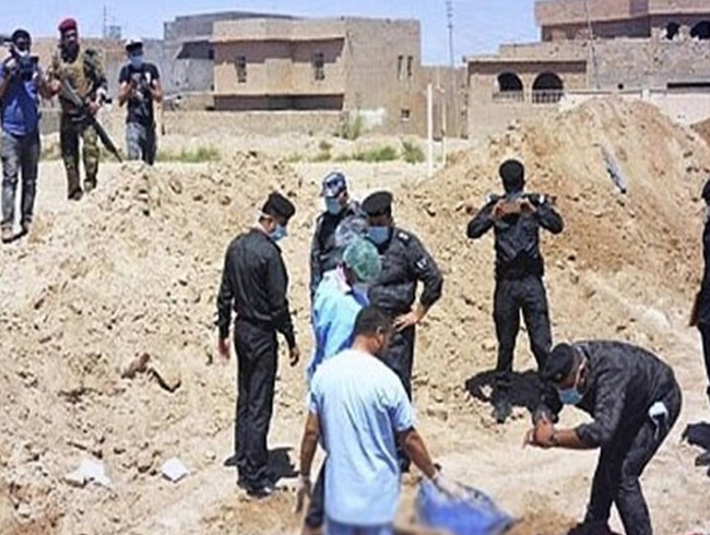 Irak'ta toplu mezar bulundu