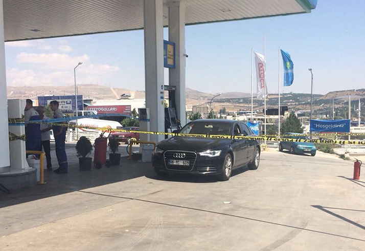 Ankara'da iki kii bidonla benzin satmayan istasyonun mdrn vurdu
