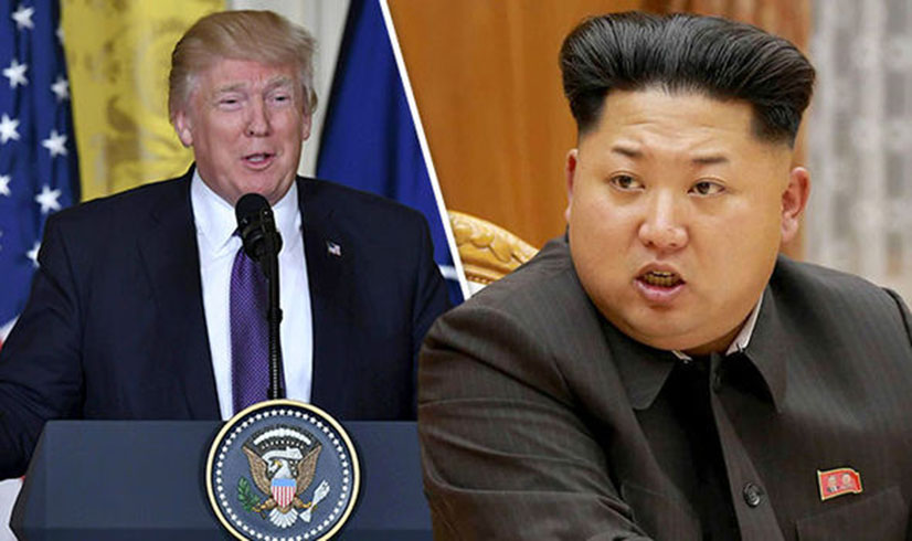 ABD ve Kuzey Kore'nin arka planda dzenli olarak grt ortaya kt