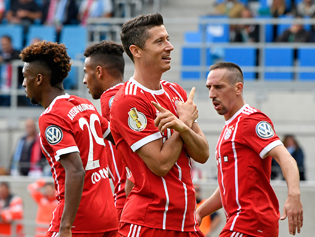 Almanya Kupas 1. tur manda Bayern Mnih Chemnitzer'i 5-0 yendi