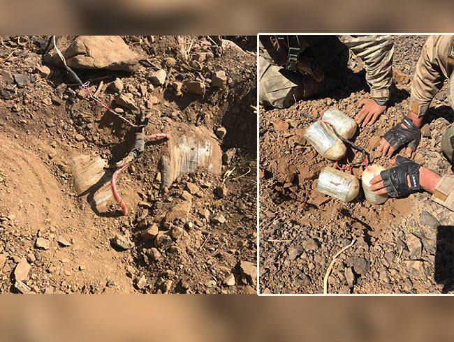 emdinli'de PKK'llarn tuzaklad 5 patlayc imha edildi