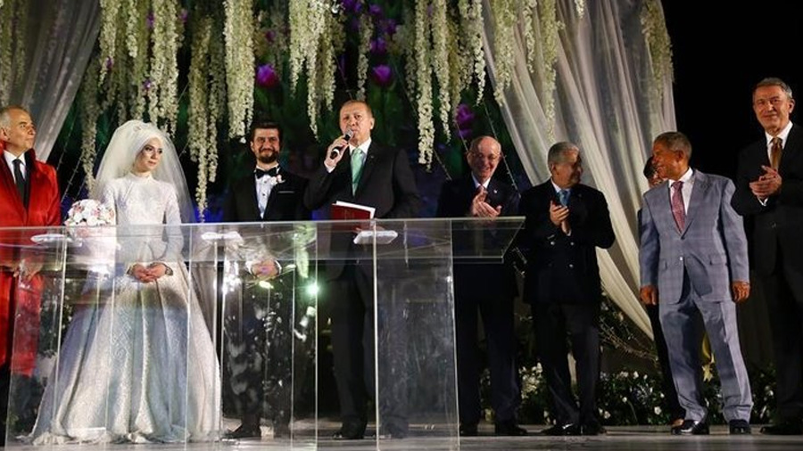 Cumhurbakan Erdoan, nikah ahidi oldu