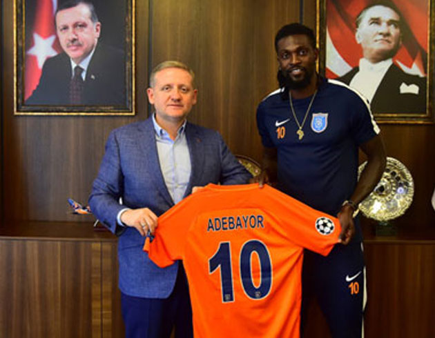 Baakehir Adebayor'un szlemesini 2 yl daha uzatt