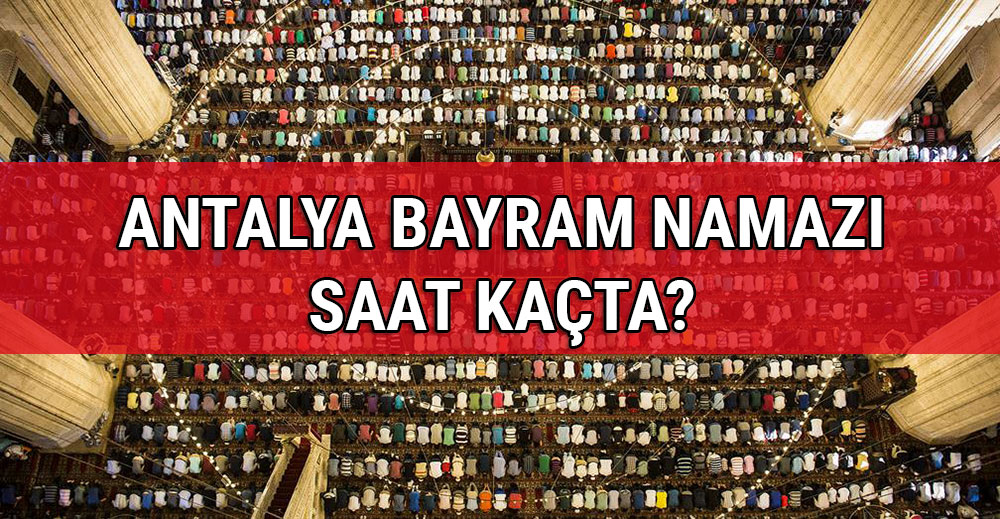 Antalya'da Kurban Bayram namaz klnd