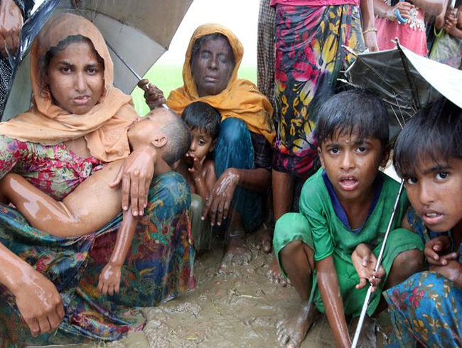 Arakanl Mslmanlarn Myanmar-Banglade snrndaki yaam sava