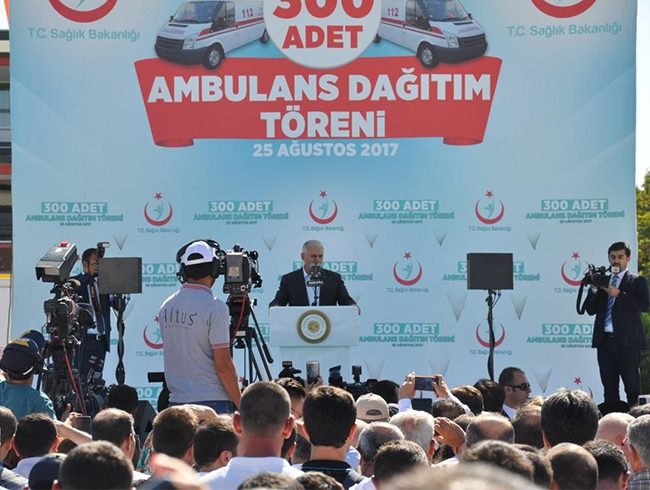 Babakan Yldrm 300 ambulansn datm trenine katld