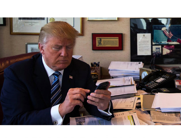 Trumpn telefonundan o uygulama kaldrld