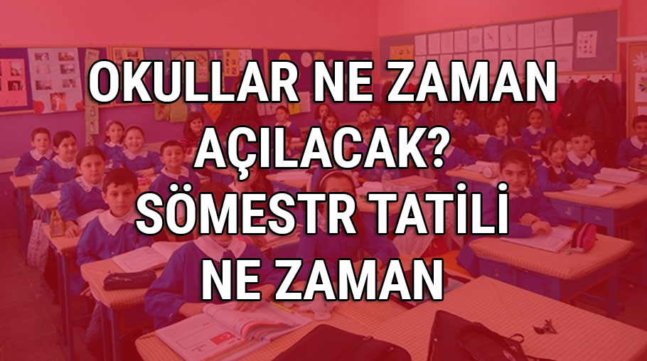 Okullar alma tarihi belli oldu