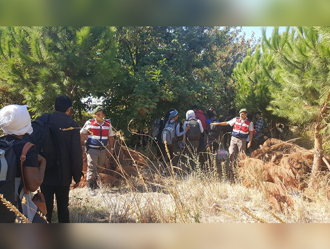 anakkale'de 63 yabanc uyruklu yakaland