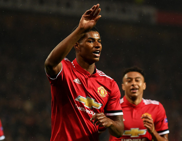 Marcus Rashford, kariyerinde eitli kulvarlarda ilk kez boy gsterdii alt mata da gol atmay baard