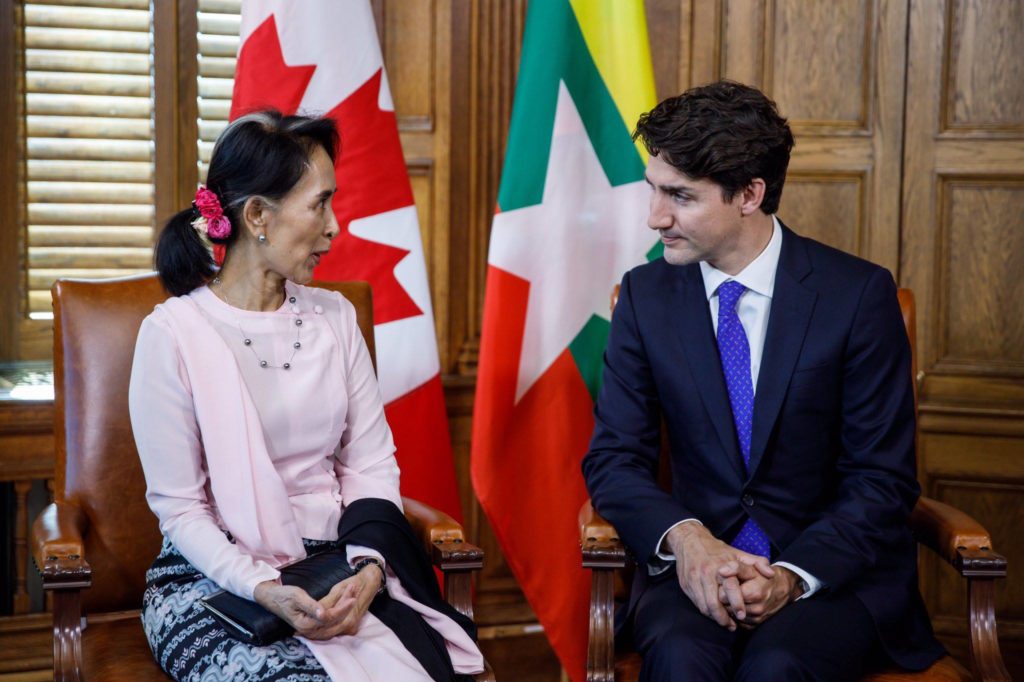 Kanada Babakan Trudeau, Suu ii ile Arakan' grt
