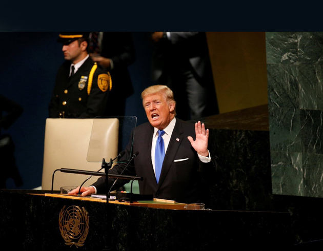 Trump ilk kez BM krssnde konutu