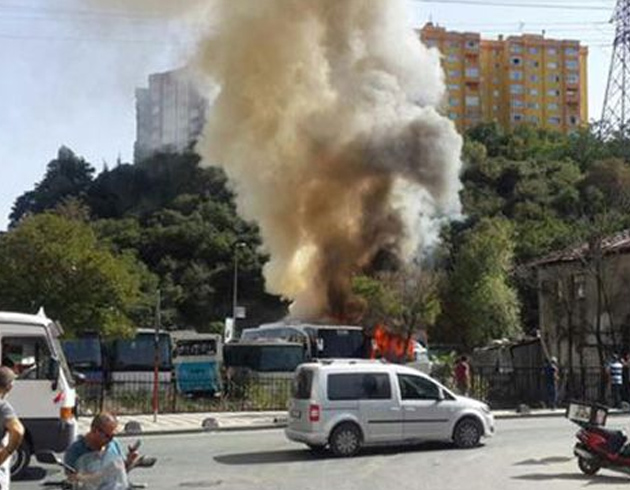 stanbul Saryer'de byk yangn